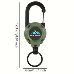 Stainless Steel Telescopic Key Holder Keychain Key Ring Retractable Key Chain