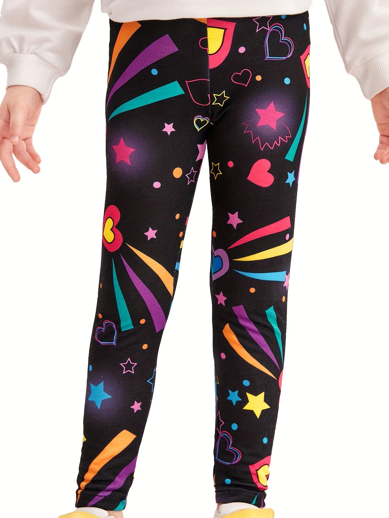 Girls Galaxy Graphic Ankle Pants Slim Fit Legging Pants