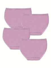 Girl's Triangle Panties, Elastic Waist Shorts