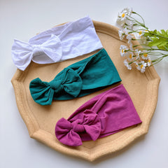 Nylon Soft Elastic Bow Headband for Baby