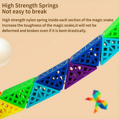 Educational Snake Cube Toy SENGSO 24 Segment Fidget Snake Cube Puzzle Toy