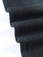 Men's Classic Straight Denim Jeans with Pockets