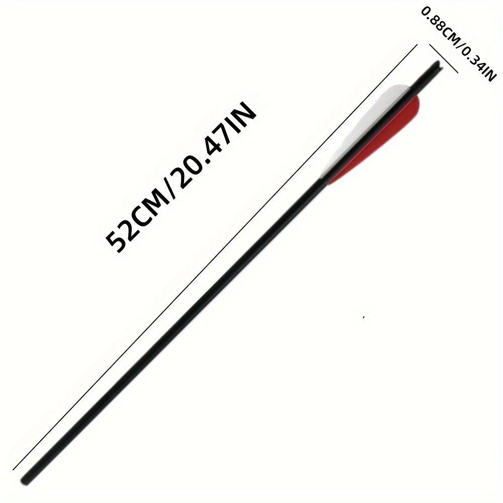 12pcs 20 inch Carbon Fiber Shield Feather Bowfishing Accessory