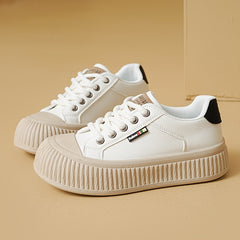 Women's Letter Pattern Athletic Skate Shoes Soft Sole Casual Sneakers