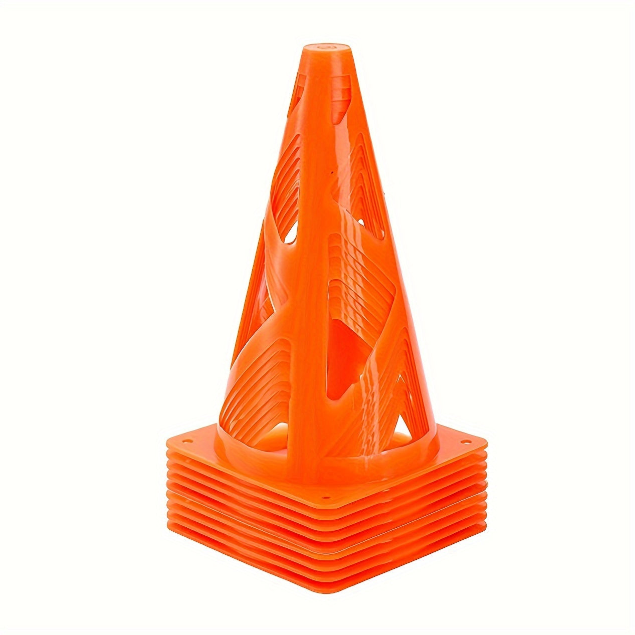 9/16pcs Hollow Soccer Ball Training Cones Small Cones With Mesh Bag