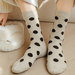 Men's Polka Dot Crew Socks Breathable Comfy Unisex Outdoor All Seasons