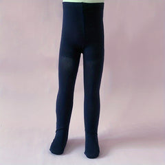 Navy Footed Tights Elastic Comfortable Leggings For Girls