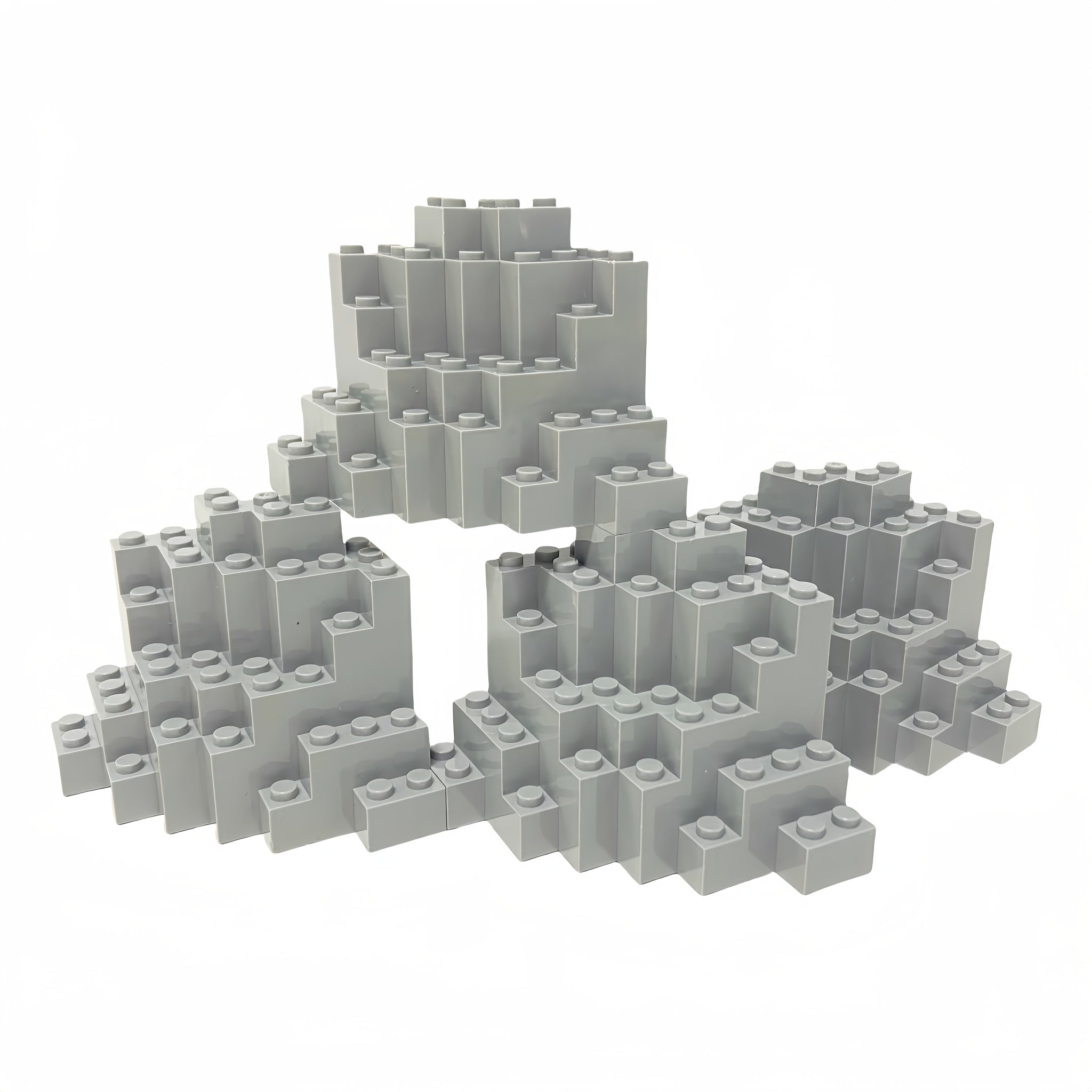 IDEAMOC 4pcs Mountains Building Blocks Set Creative & Educational DIY Toy