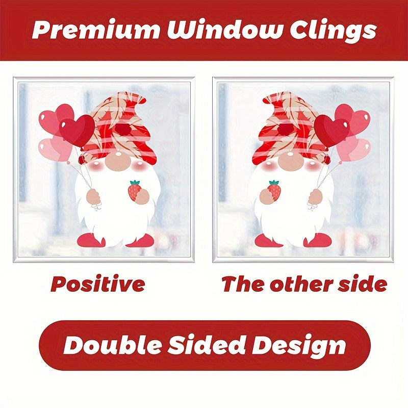 9 Sheets Window Clings Decorations Party Ornaments Vinyl Window Sticker Decals