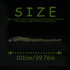 Realistic Green Leopard Print Conger Eel Plush Toy 39.76in