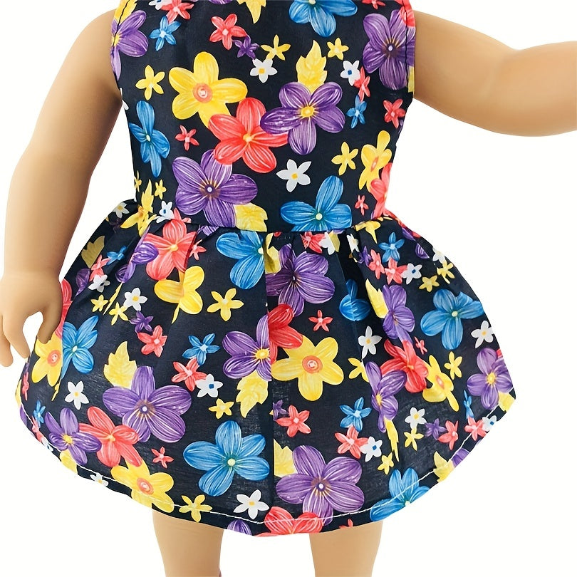 Flower Dress With Hats Doll Clothes Accessories