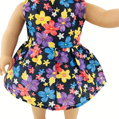 Flower Dress With Hats Doll Clothes Accessories