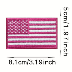 American Flag Hook And Loop Patch for Backpack Clothes