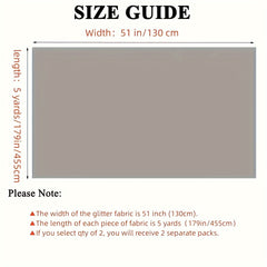 5 Yards Sequin Fabric Glitter Embroidery DIY Sewing Table Runner Tablecloth