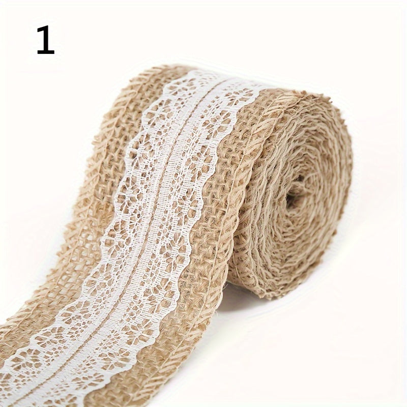 1pc Lace Fabric DIY Wedding Craft Linen Roll Decoration