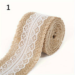 1pc Lace Fabric DIY Wedding Craft Linen Roll Decoration