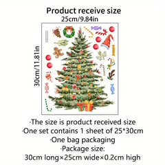 Christmas Tree Toilet Sticker Bathroom Decoration Removable Waterproof