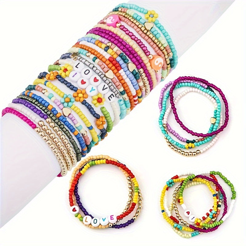 5000pcs 24 Colors Glass Rice Bead Set DIY Jewelry Making Materials