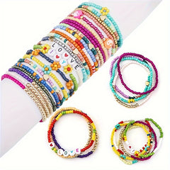5000pcs 24 Colors Glass Rice Bead Set DIY Jewelry Making Materials