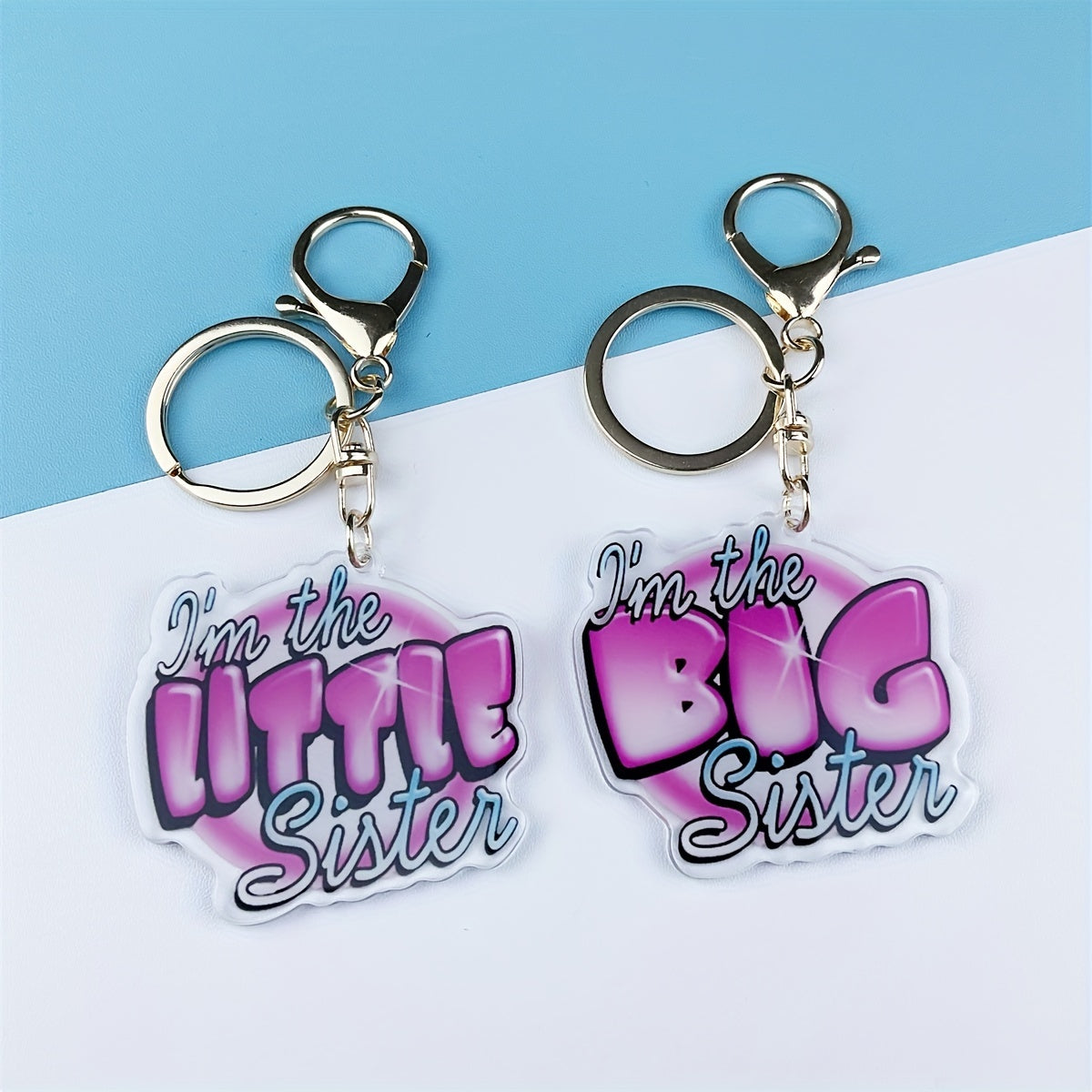 Sisters Acrylic Keychain Set - Perfect Gift for Christmas and Birthdays