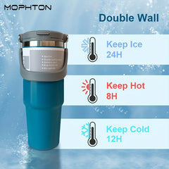 30oz Stainless Steel Insulated Cup With Straw