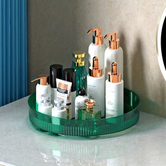360 Rotating Makeup Organizer for Vanity Spinning Skincare and Cosmetic Storage