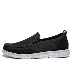 Men's Canvas Loafer Shoes Slip On Lightweight Walking Sneakers