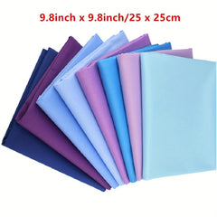 Colorful Craft Fabric Squares 8 Pack 9x9 - Quilting Scrapbook Projects