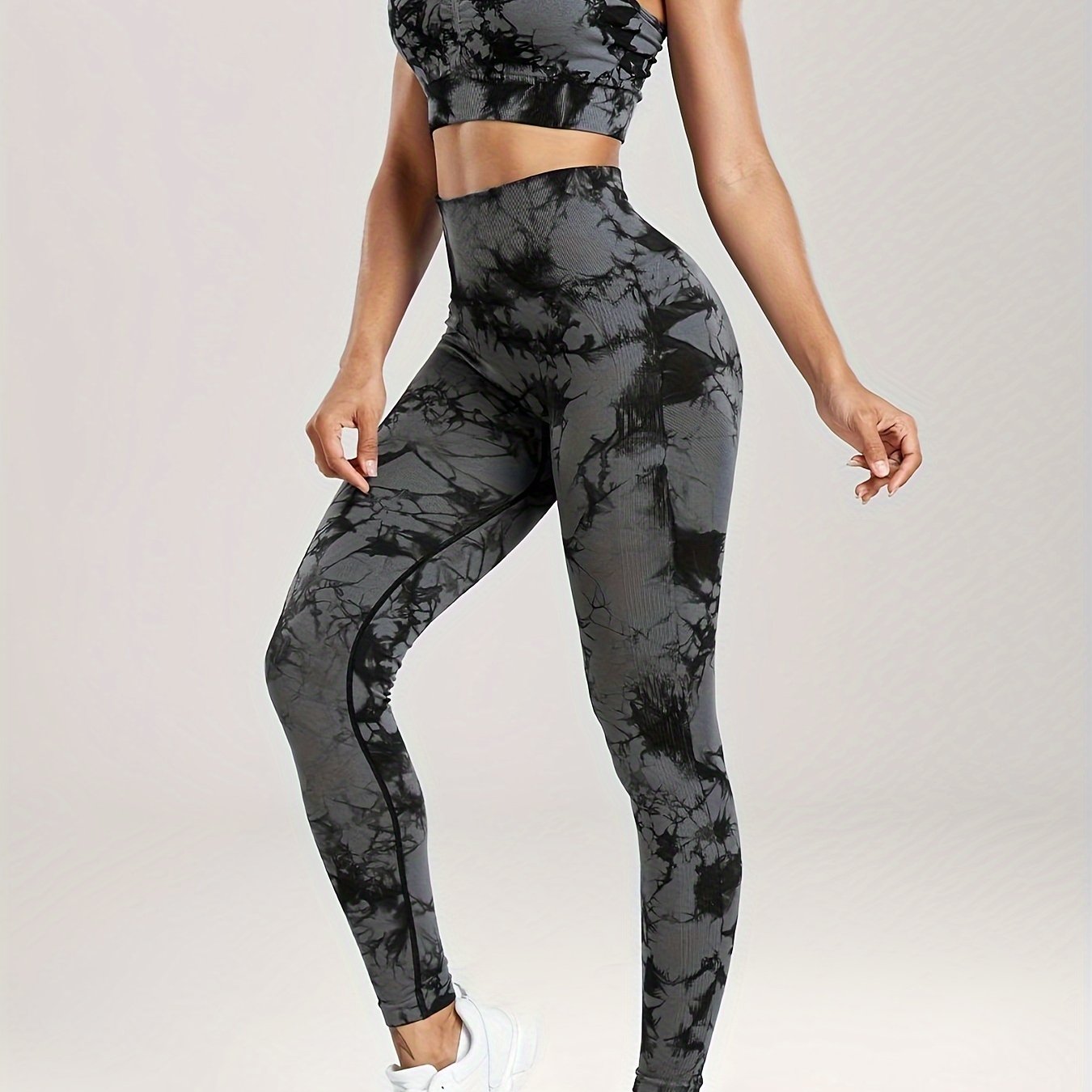 Tie Dye Butt Lifting Yoga Pants High Waist Leggings