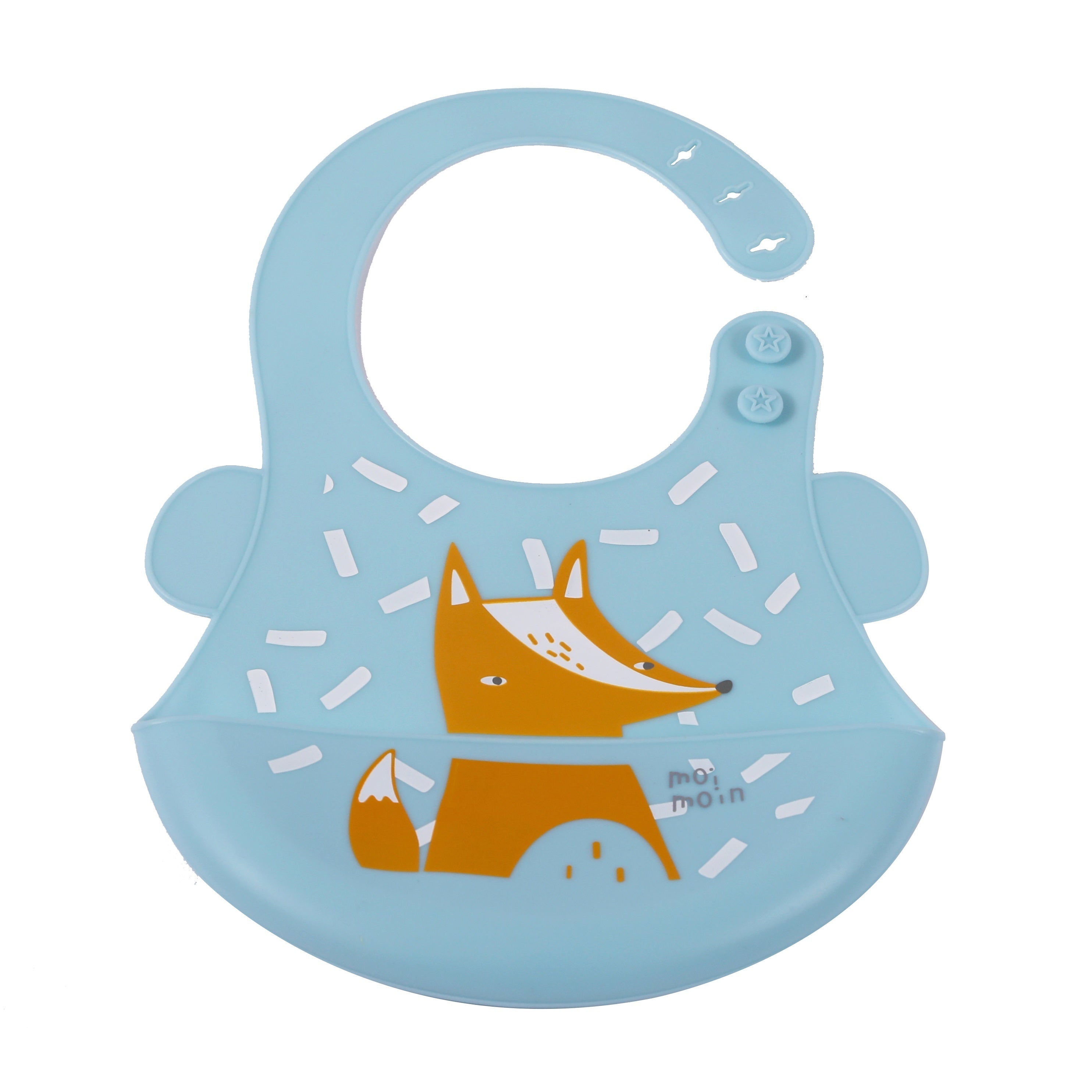 Adjustable Silicone Bib for Infants, Boys and Girls