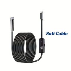 HD Industrial Endoscope Camera 1m10m Wired Pipe Inspection Borescope 8MM Lens
