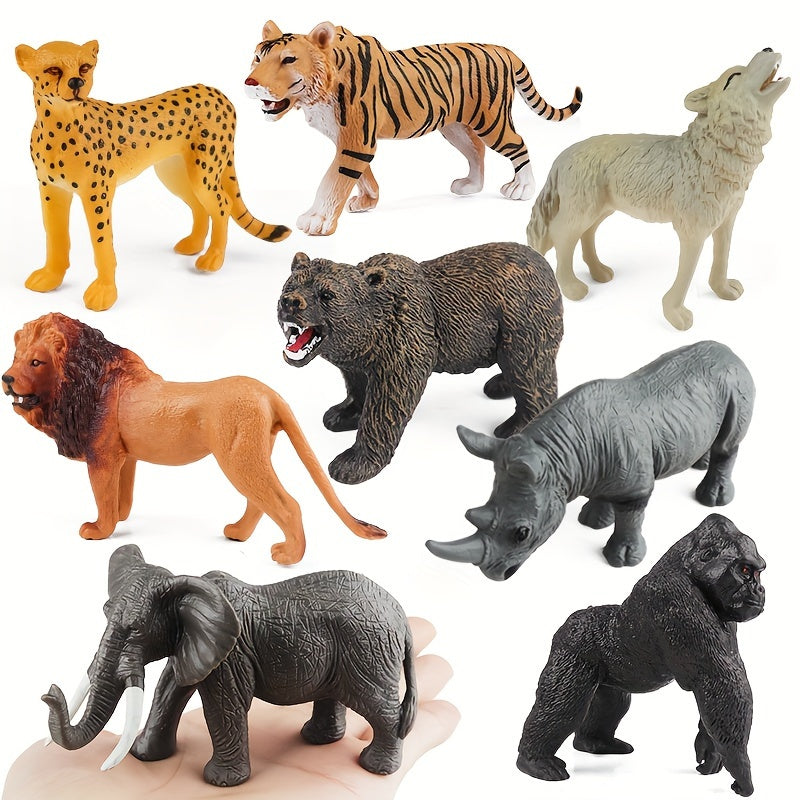 Realistic Jumbo Wild Zoo Animals Figurines Plastic African Jungle Animals Toy