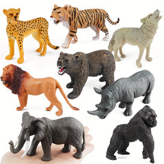 Realistic Jumbo Wild Zoo Animals Figurines Plastic African Jungle Animals Toy