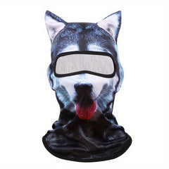 3D Animal Pattern Printed Mask for Summer Outdoor Sun Protection