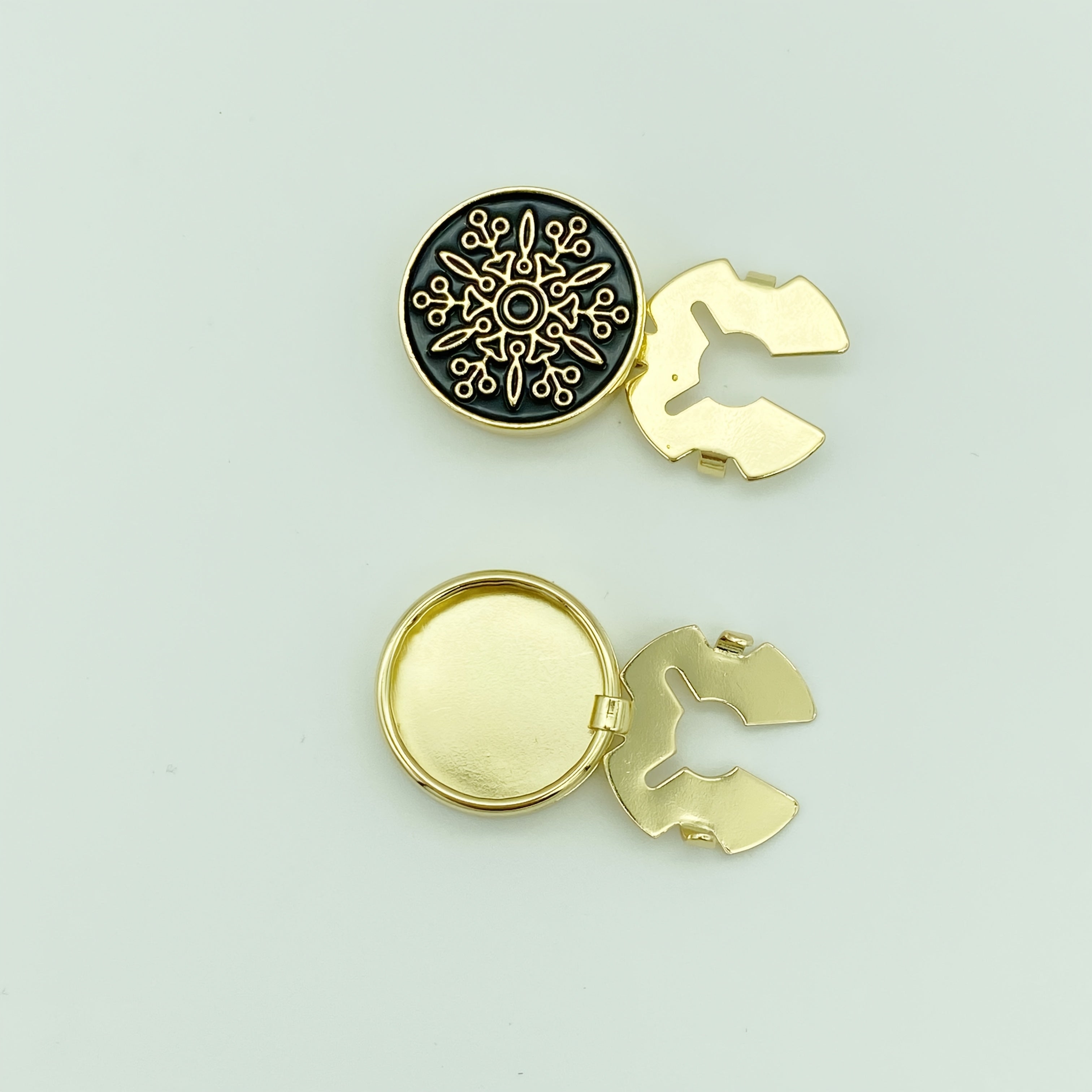 2pcs Minimalist Button Covers Shirt Accessories