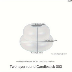 Donut Stacking Candle Holder Silicone Mold DIY Craft Home