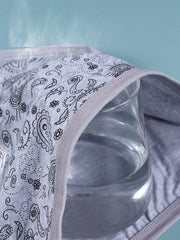 5-Piece Women's Plus Size Paisley Print Panty Set