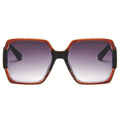 Oversized Square Sunglasses Casual Gradient Glasses UV400