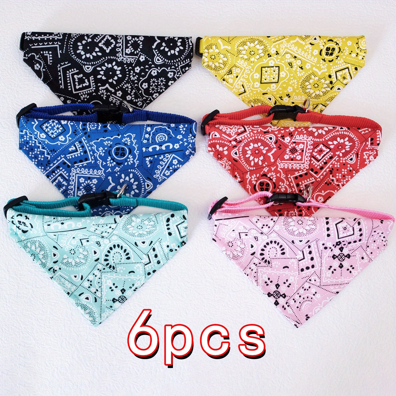 Floral Print Bandana for Small Pets Under 15lbs