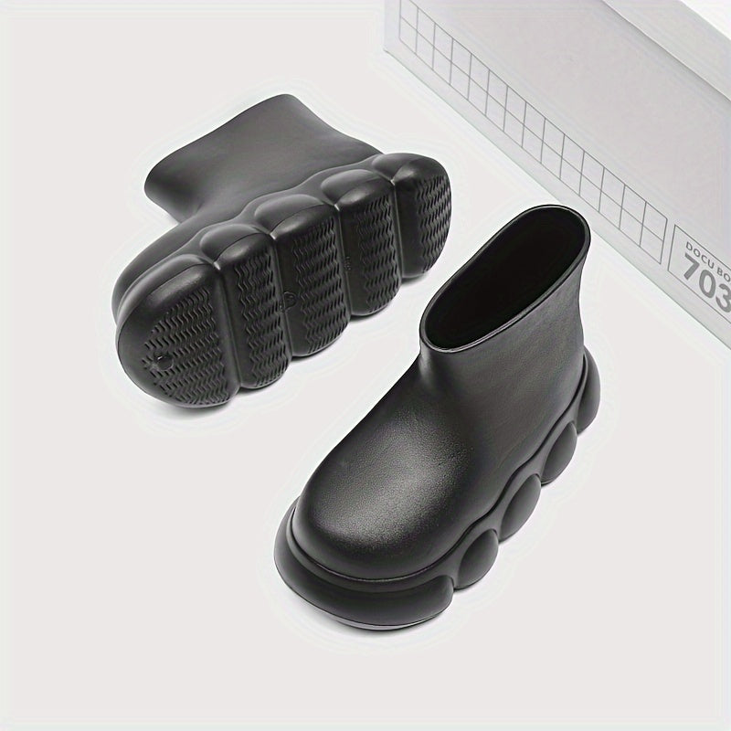 Women's Lightweight Short Rain Boots Casual Wear-resistant Rubber Shoes