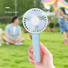 Handheld Small Fan Silent Desktop With Mobile Phone Holder Fan