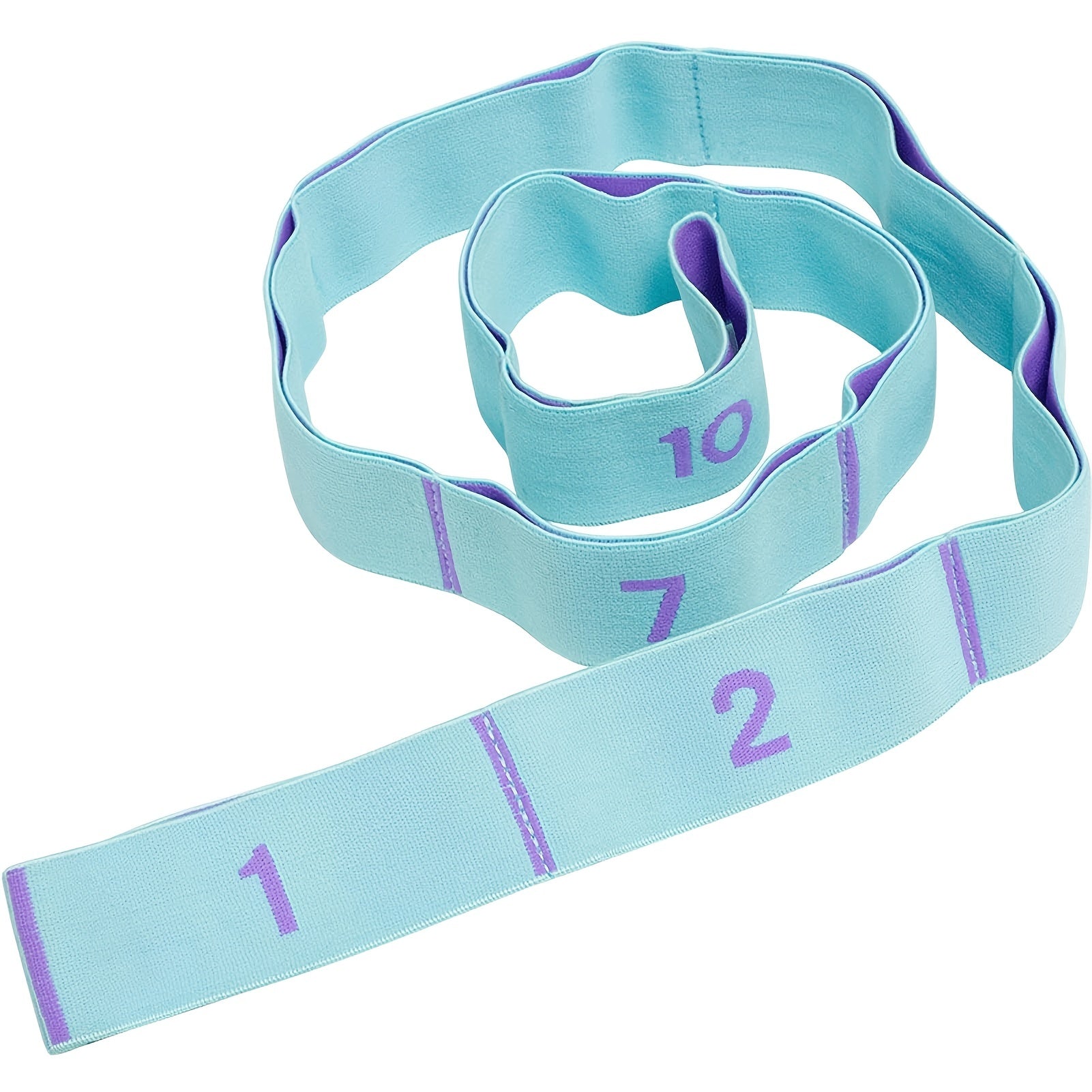 Yoga Pilates Fitness Stretching Strap Durable Polyester Elastic Band