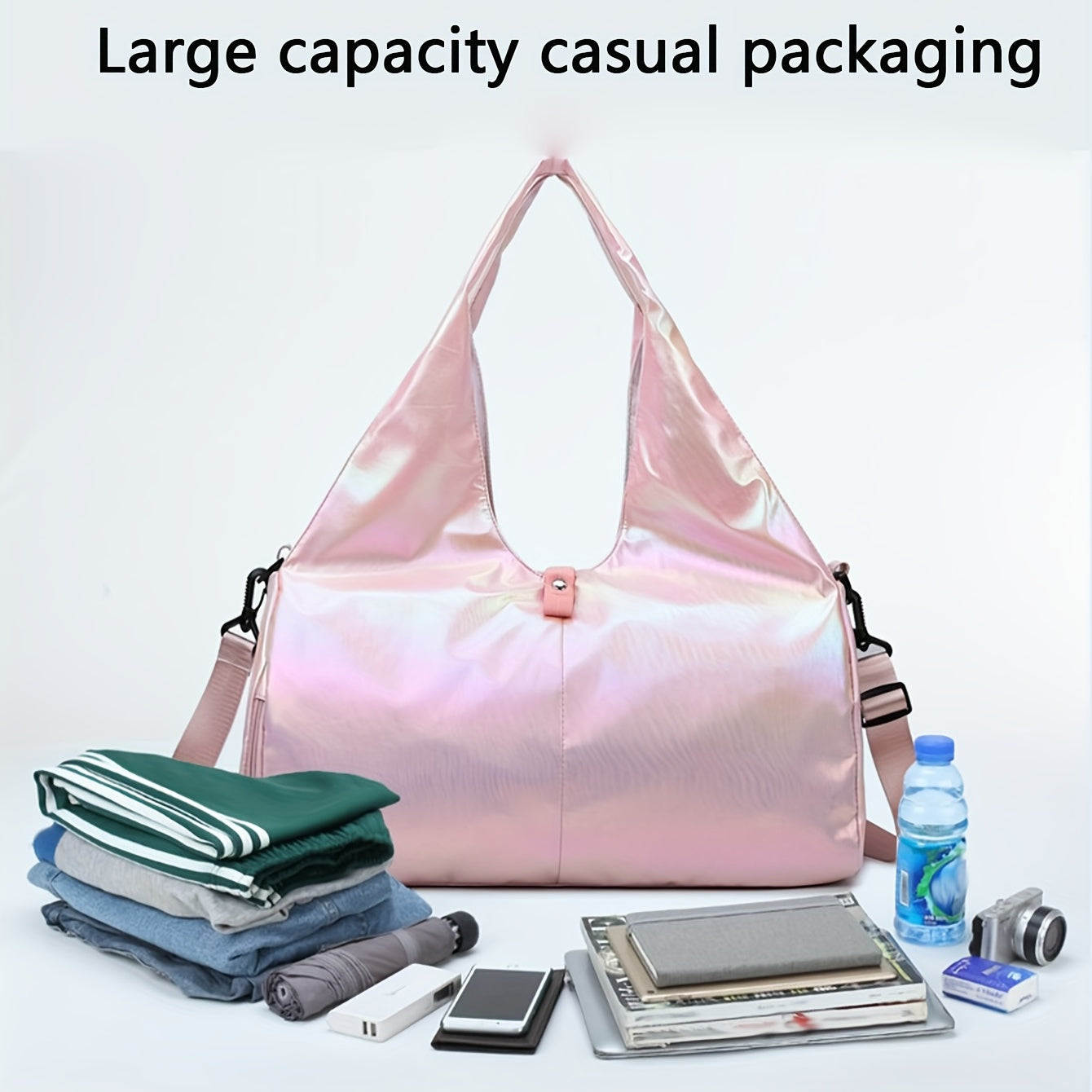 Large Capacity Yoga Bag With Wet Pocket Lightweight & Water proof Shoulder Bag