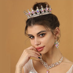 3pcs Rhinestone Headband Hair Comb Set for Bride Wedding Jewelry