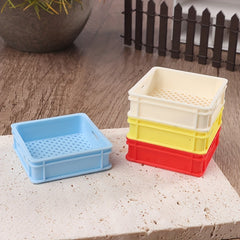 1:12 Dollhouse Food & Drink Storage Basket Kitchen Decor Toy Accessories