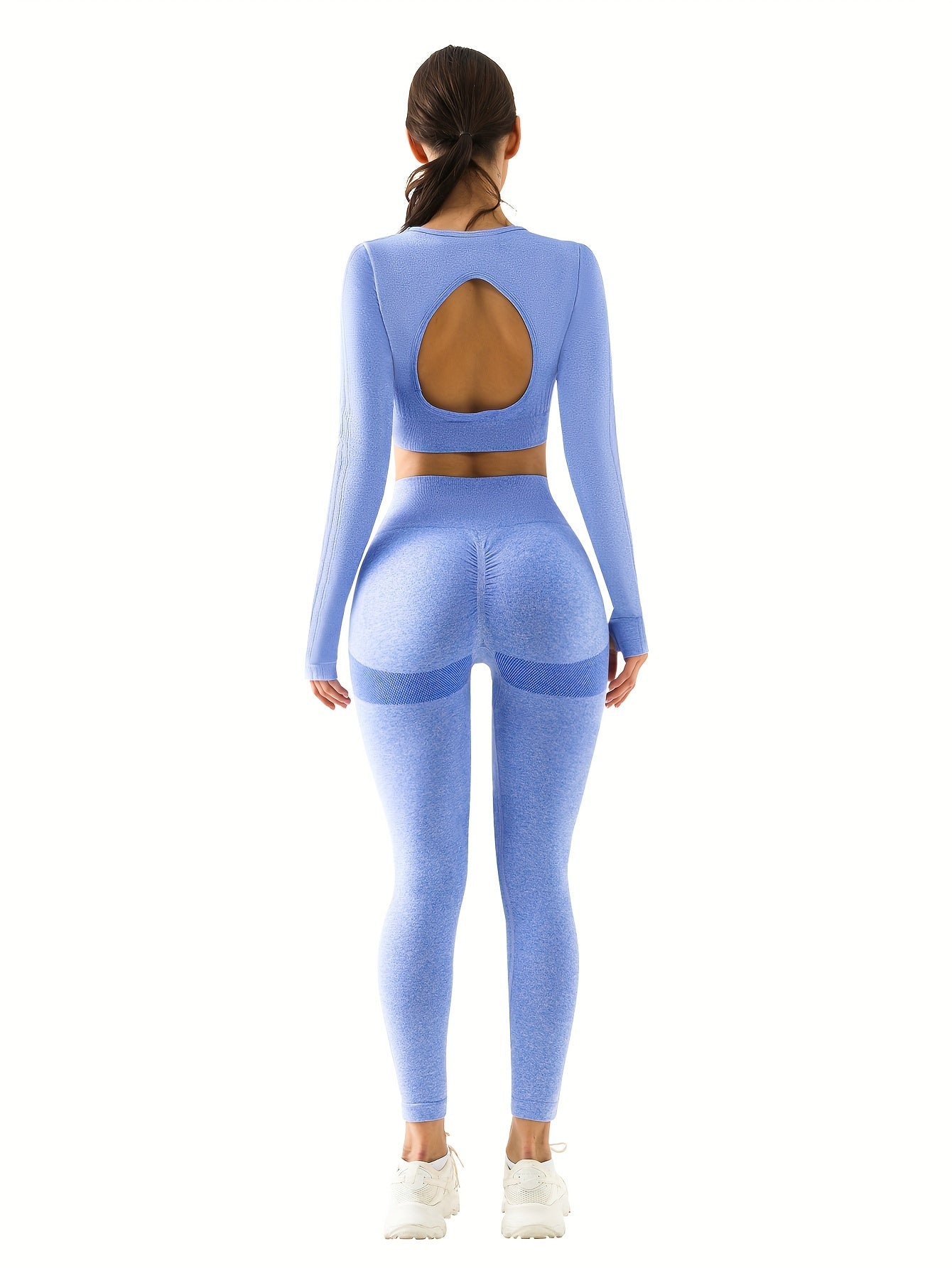 Yoga Set Crop Top & Leggings Suit Women's Activewear