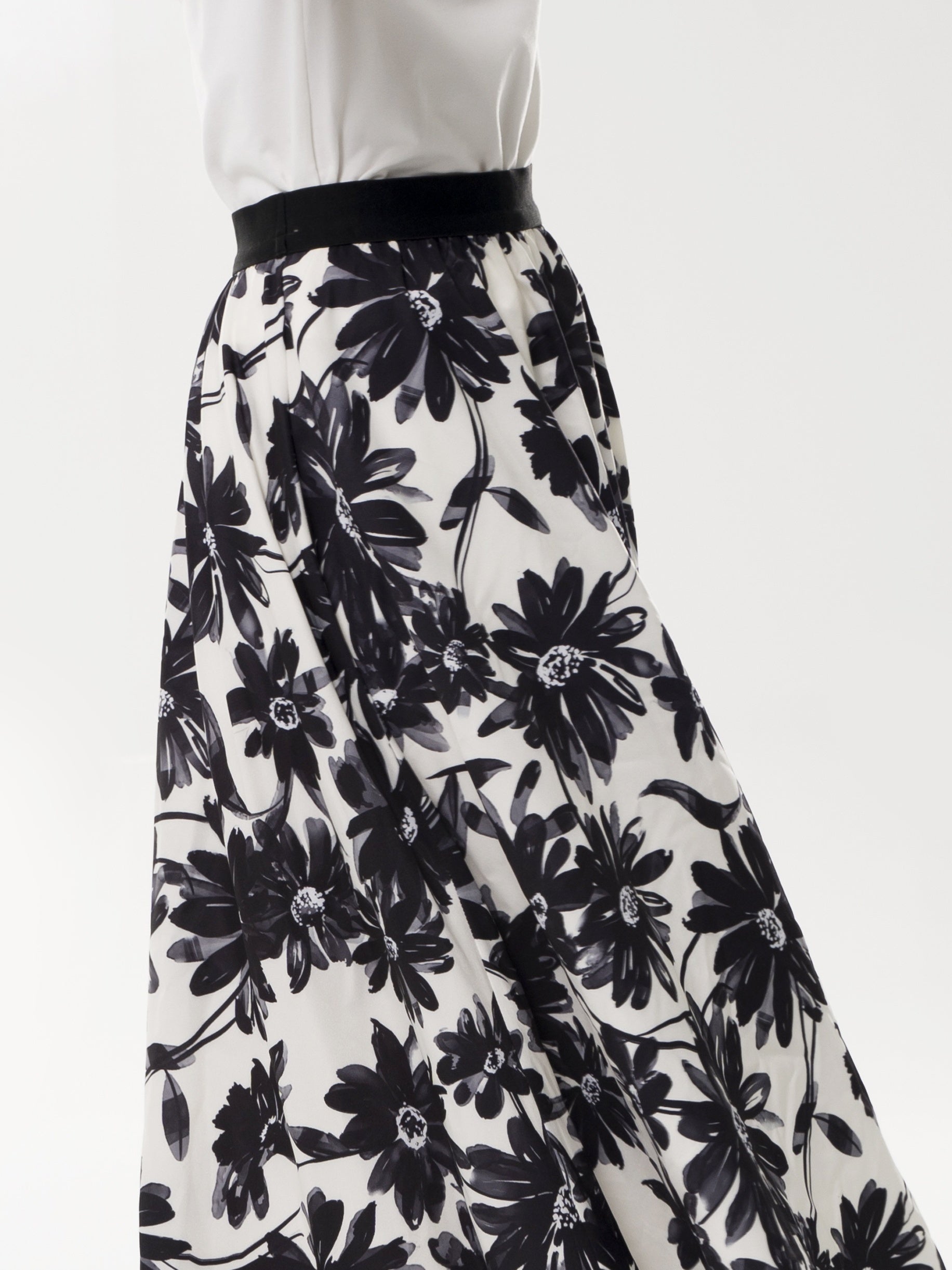 Floral Print High Waist Skirt for Women