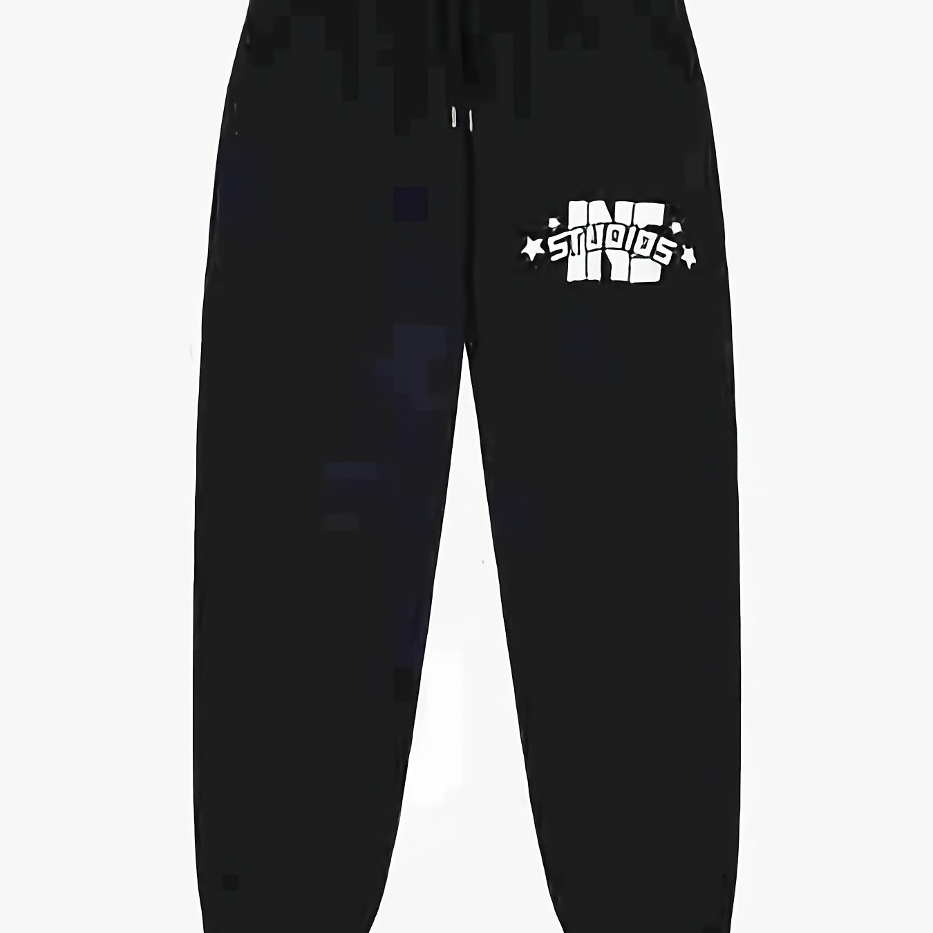 Letter Pattern Print Men's Pants Drawstring Comfy Active Stretch Trousers