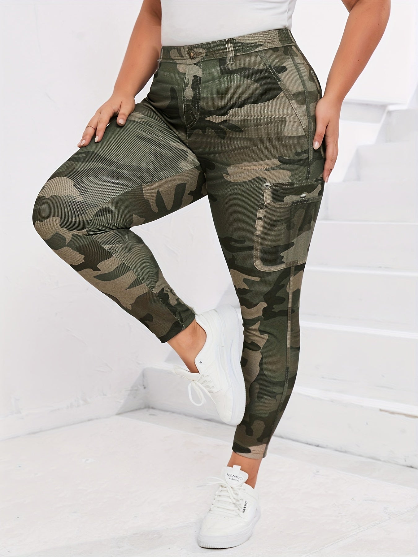 Camo Print High Stretch Leggings