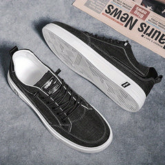 Men's Lace-up Low Top Sneakers Classic Casual Walking Shoes